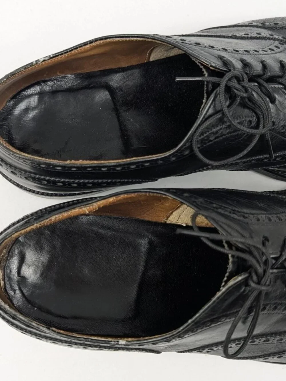 Church's Mens Shoes 100 10 UK 11 US Black Wingtip Handmade in England Churchs